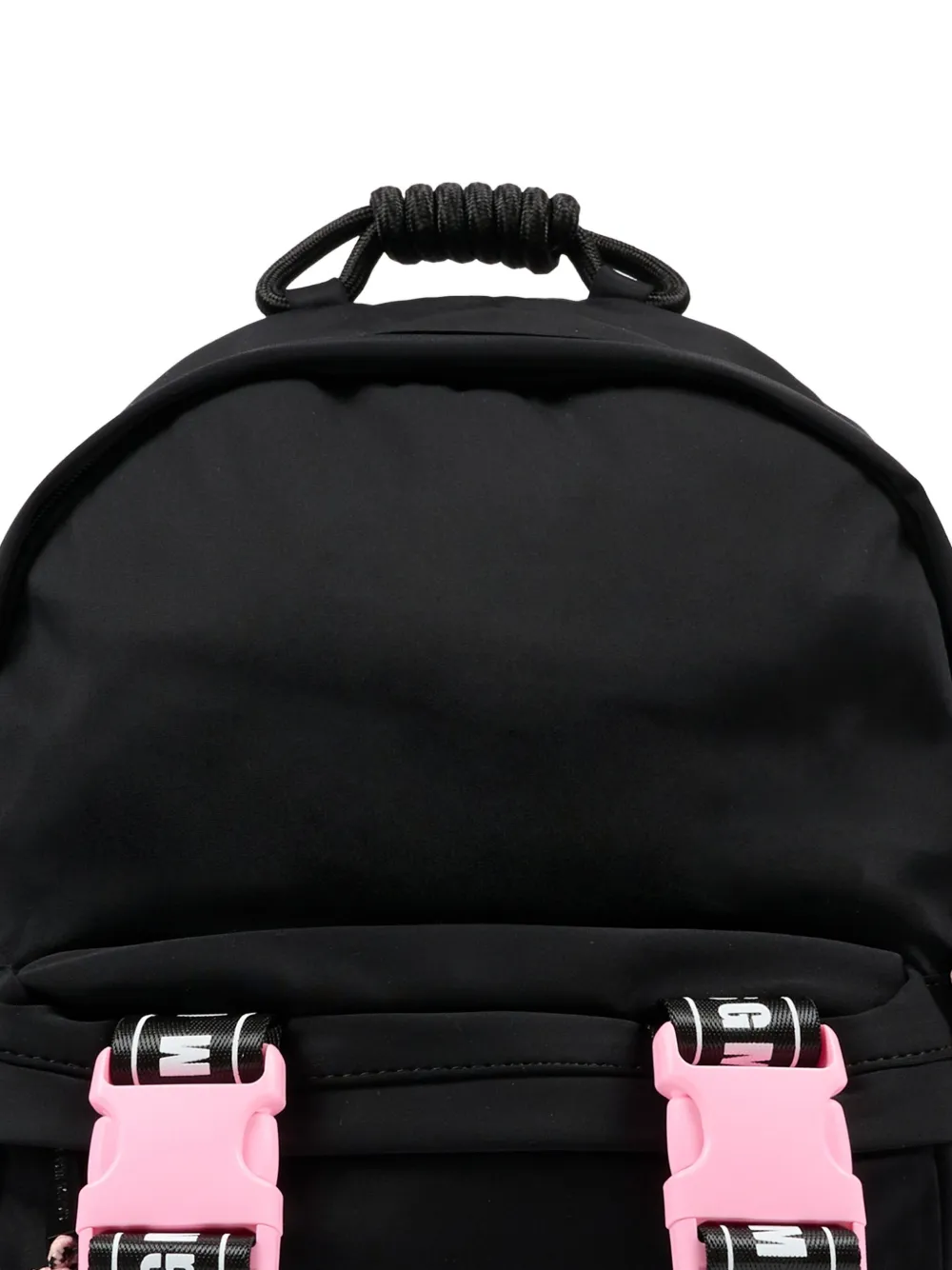 MSGM Kids Rugzak met logoband Zwart