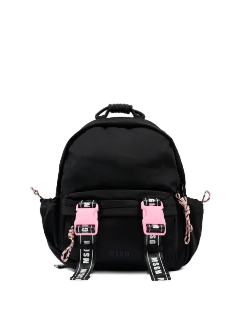 MSGM Kids mochila con logo en la correa