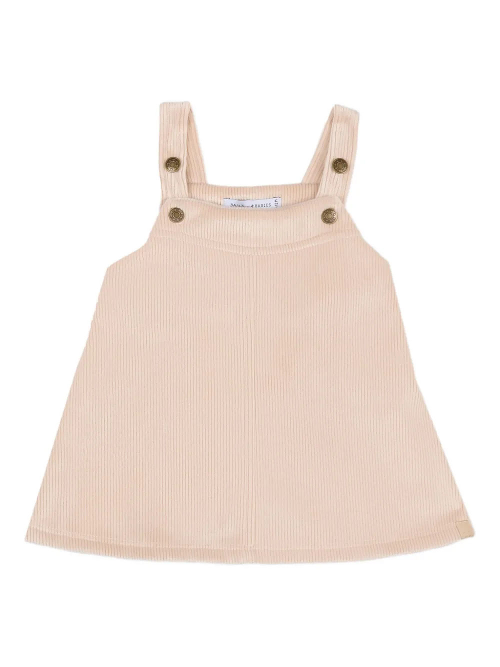 Bamboom Corduroy Dungaree Dress In Pink