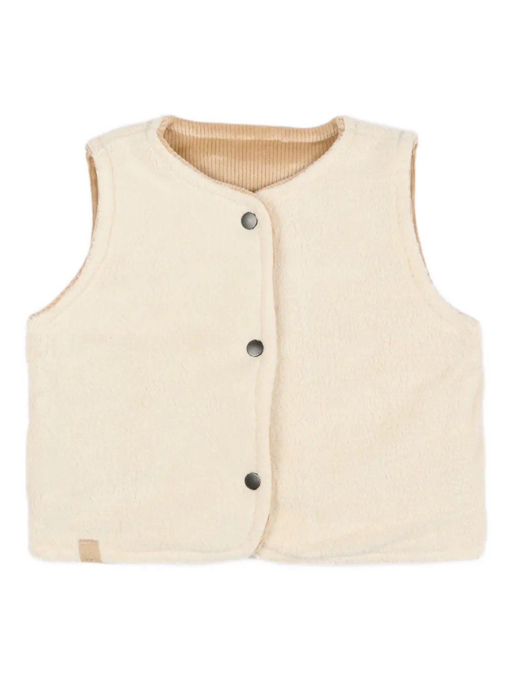 Bamboom Reversible Corduroy Waistcoat In Neutral