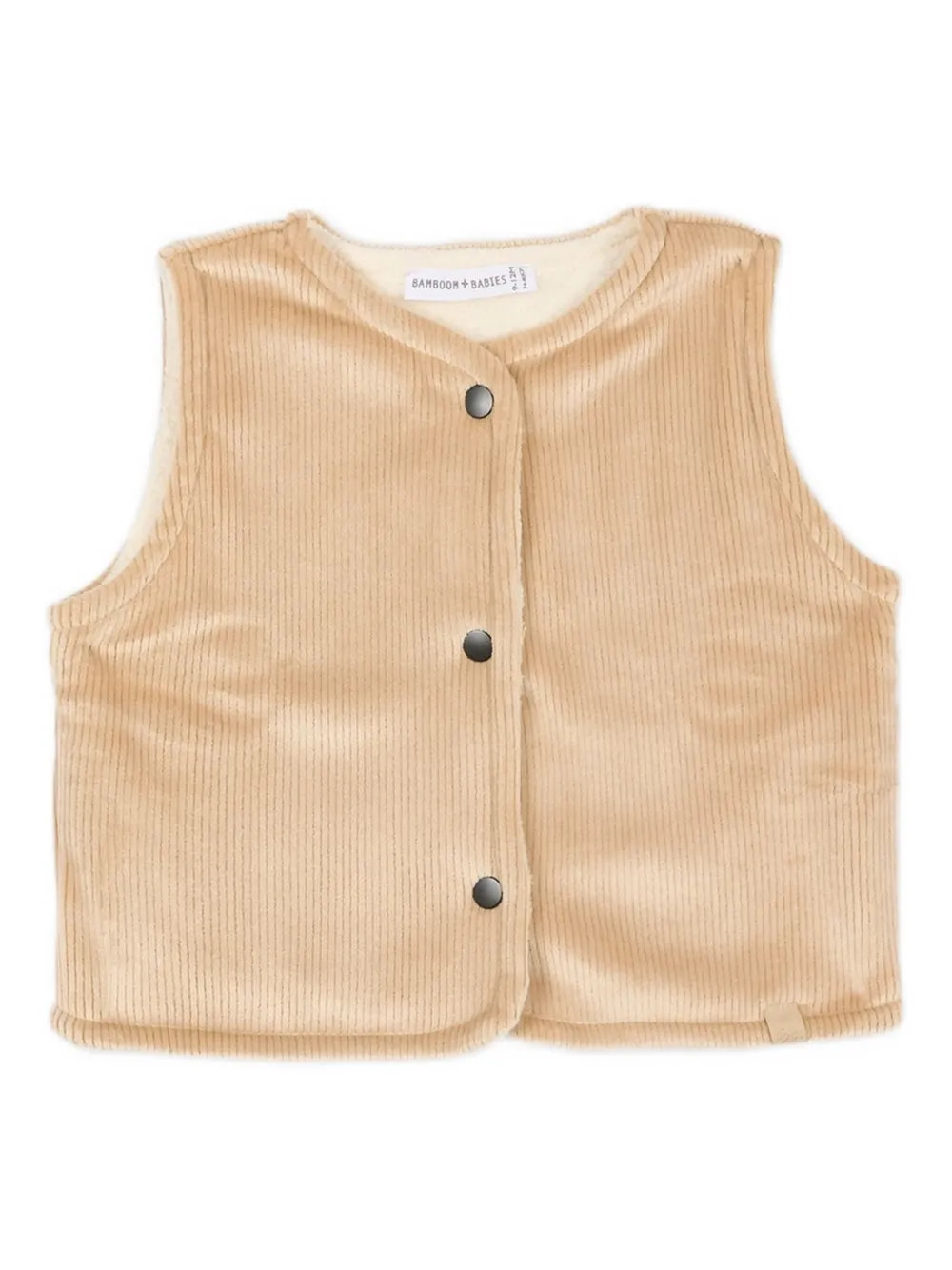 Bamboom Reversible Corduroy Waistcoat In Neutral