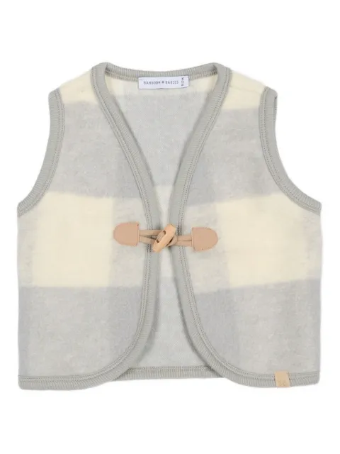 Bamboom Karierte Weste mit Kordelzug