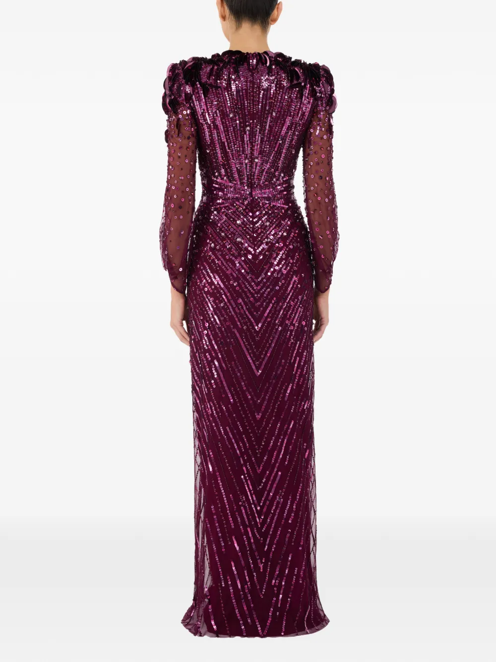 Jenny Packham Xenia avondjurk Paars
