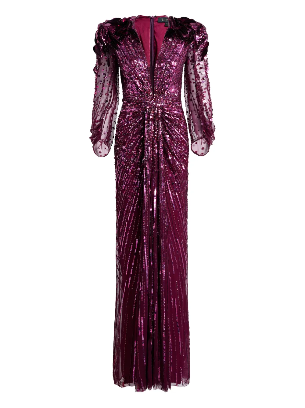Jenny Packham Xenia sequin-embellished maxi dress | Purple | Image 1