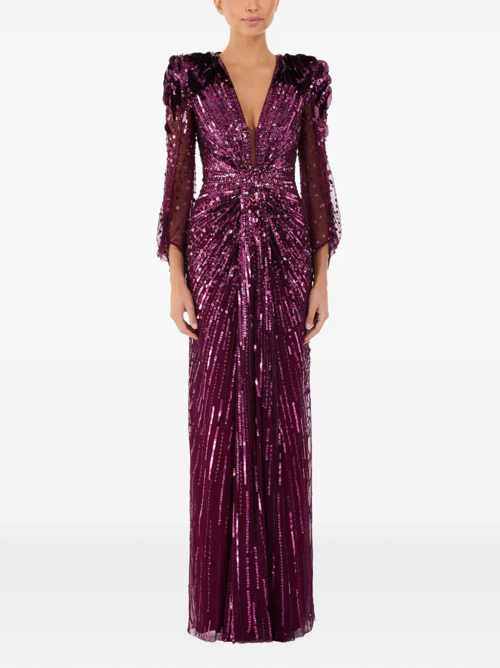 Jenny Packham Xenia sequin-embellished maxi dress | Evening Dresses | Image 2