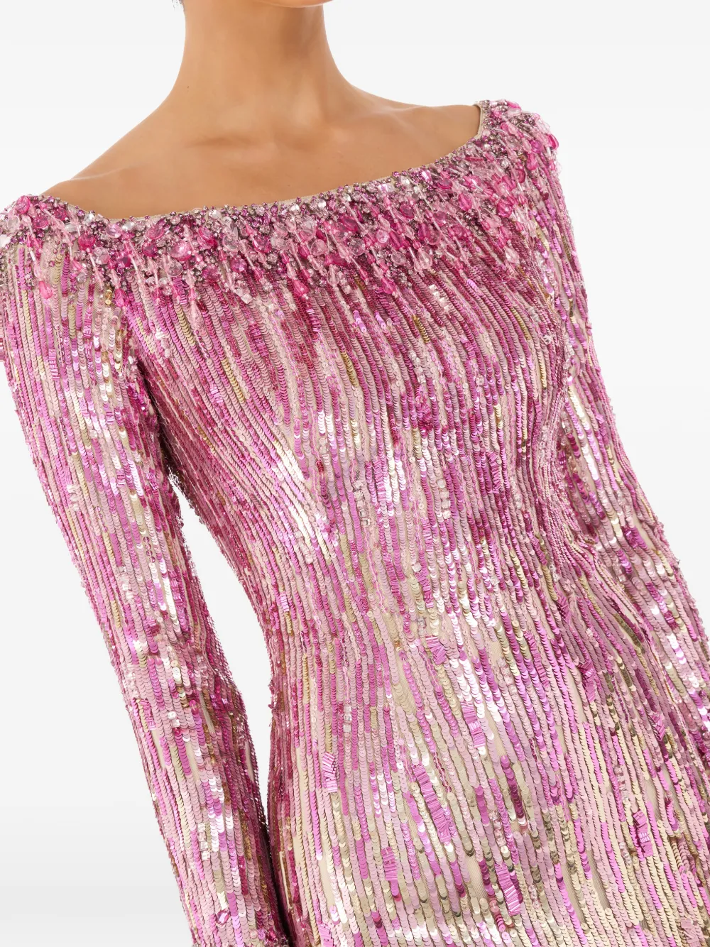 Jenny Packham Marnie maxi-jurk met pailletten Beige