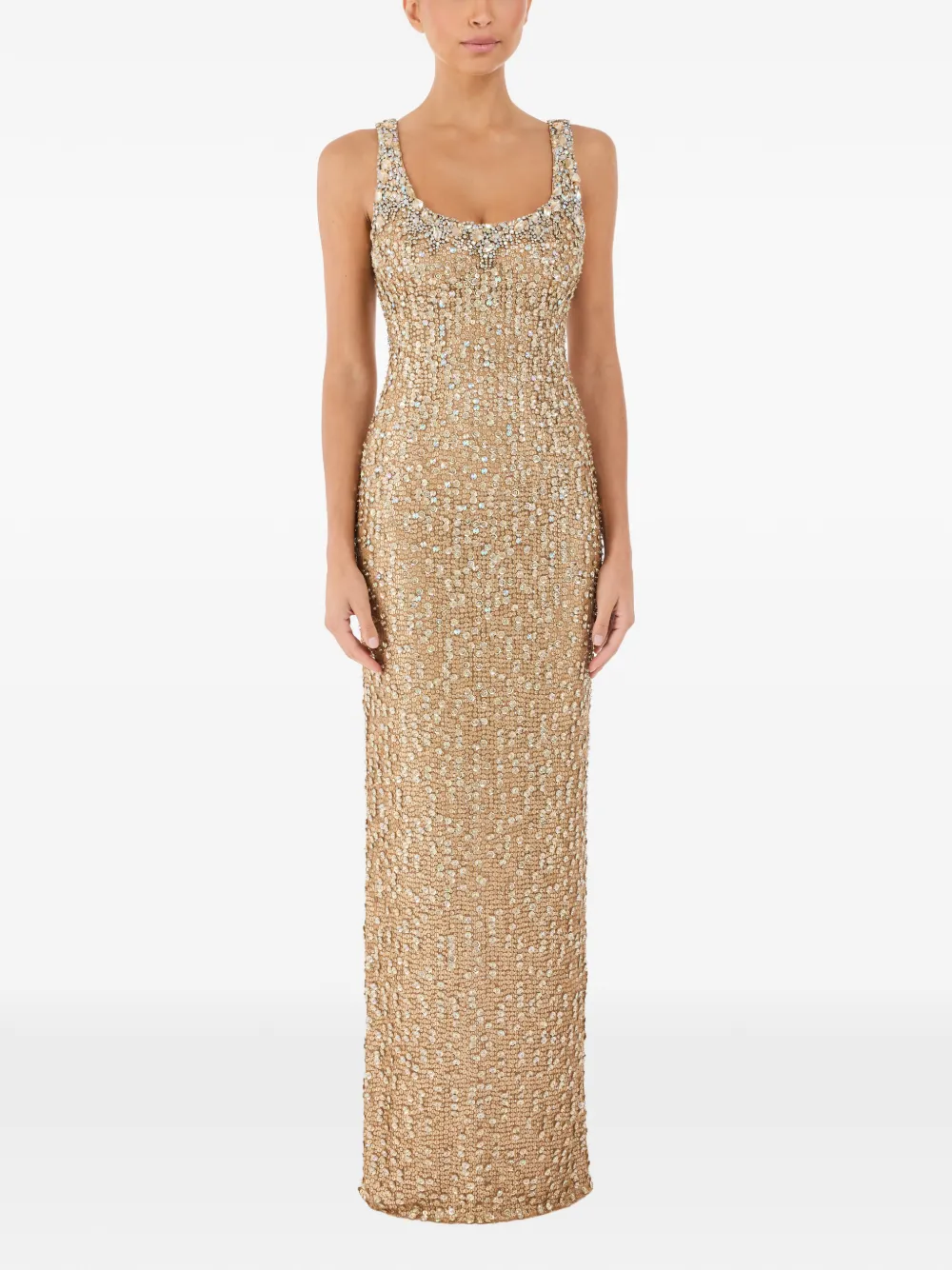 Jenny Packham Tatianna maxi-jurk met pailletten - Beige