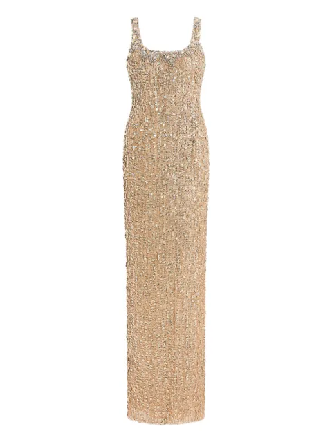 Jenny Packham Abito lungo Tatianna con paillettes
