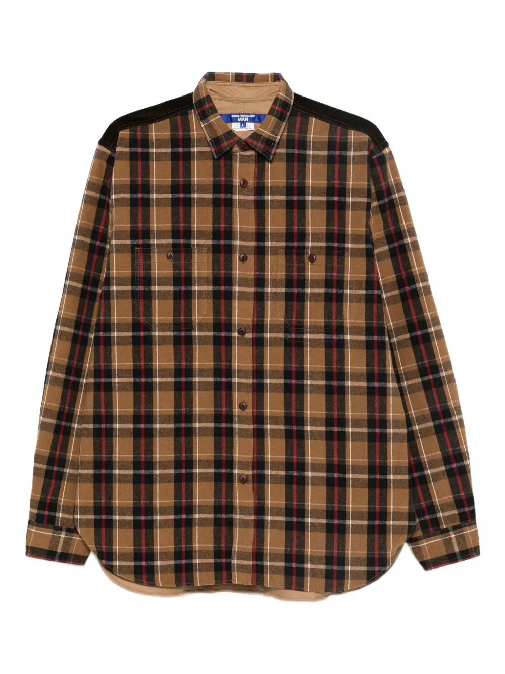 Junya Watanabe MAN camisa a cuadros | marrón | Image 1