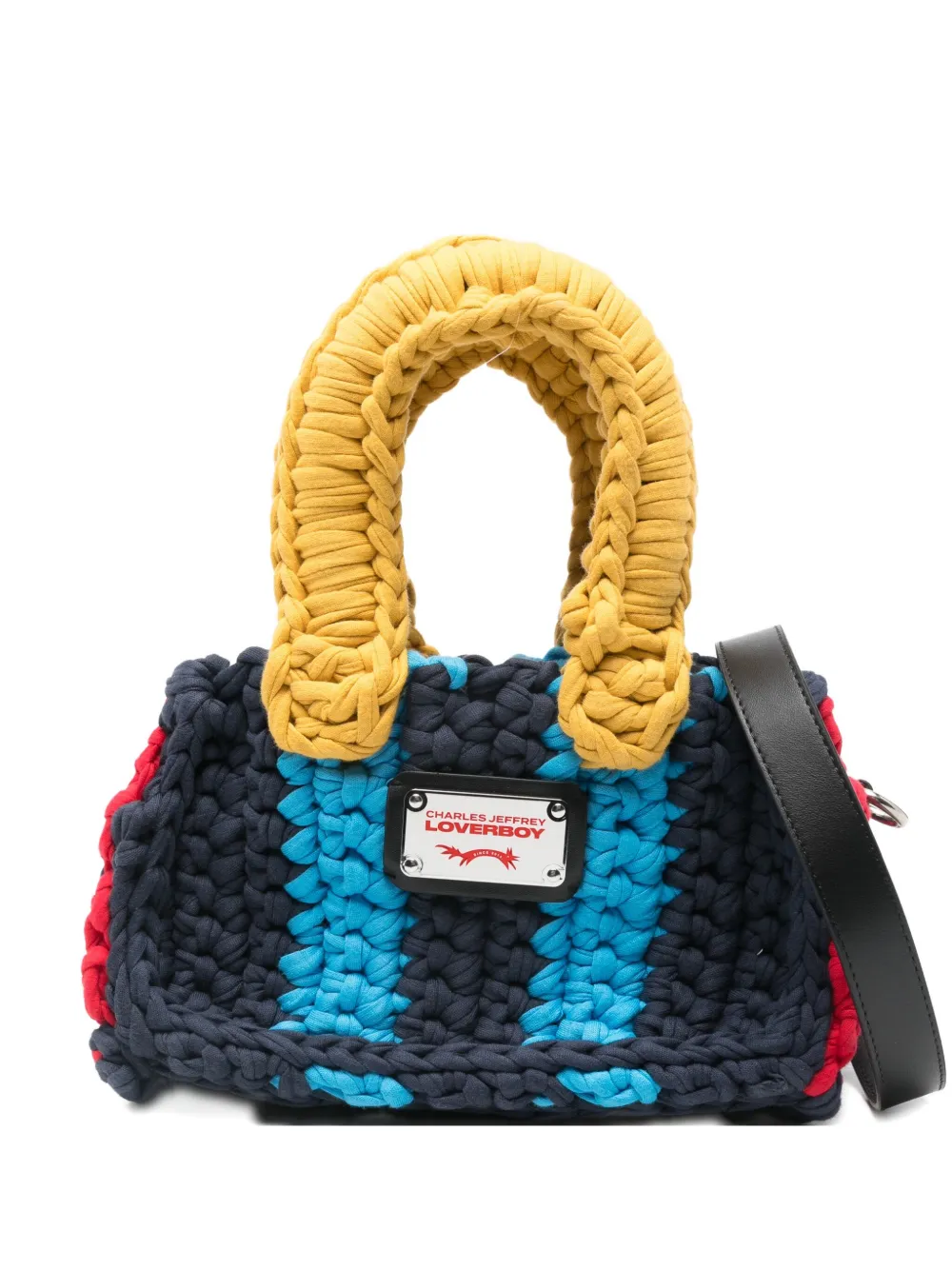 Charles Jeffrey Loverboy small cotton tote bag | Blue | Image 1