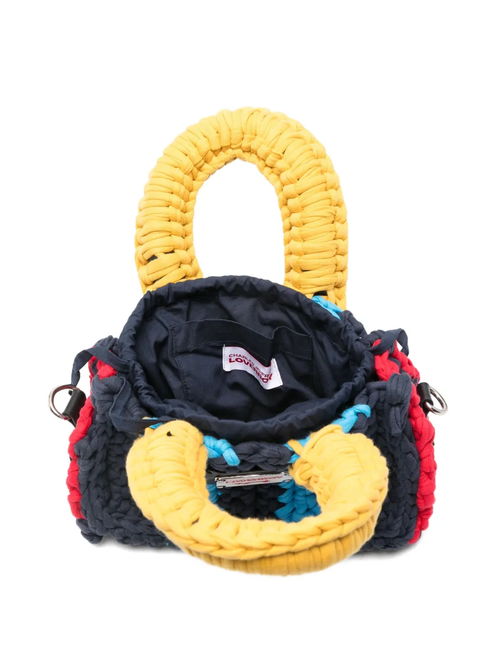 Charles Jeffrey Loverboy Small Cotton Tote Bag In Blue
