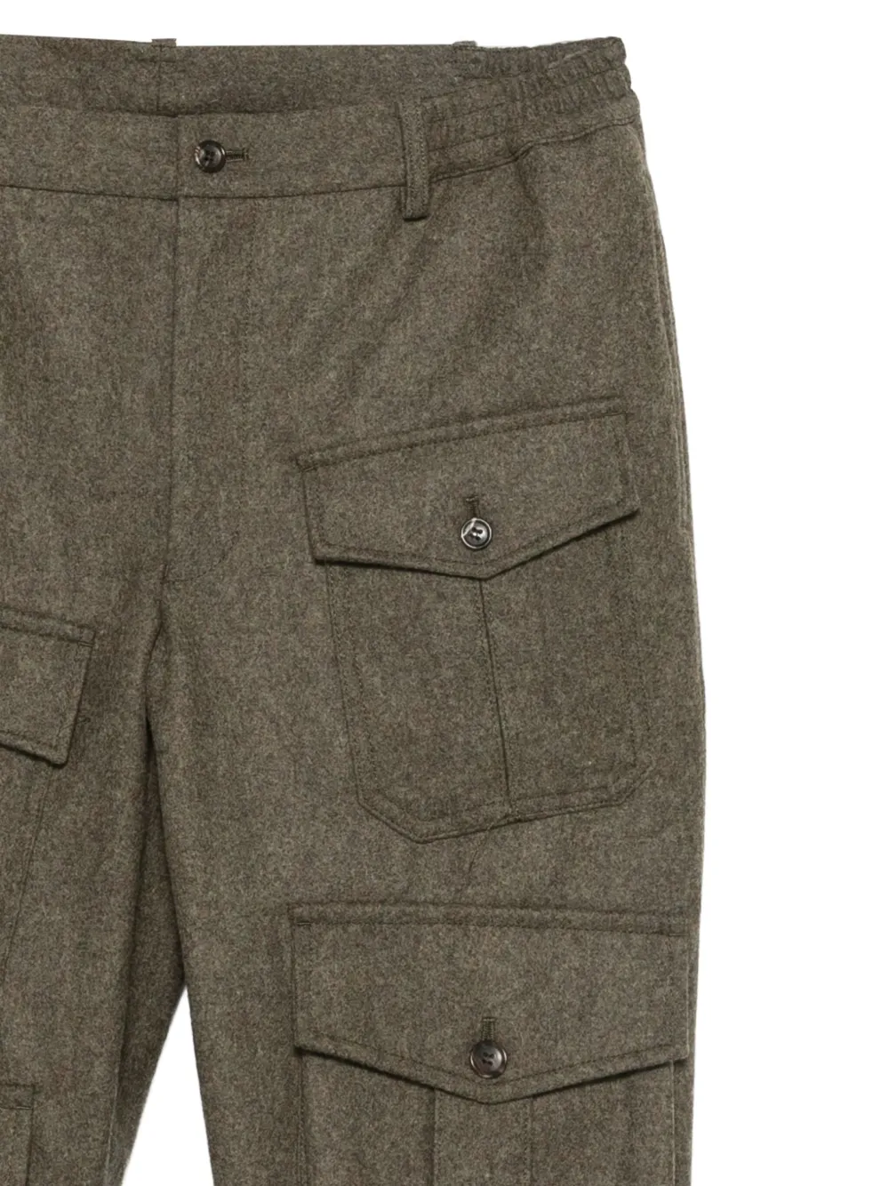 Comme des Garçons Homme Plus Cargo straight broek Groen