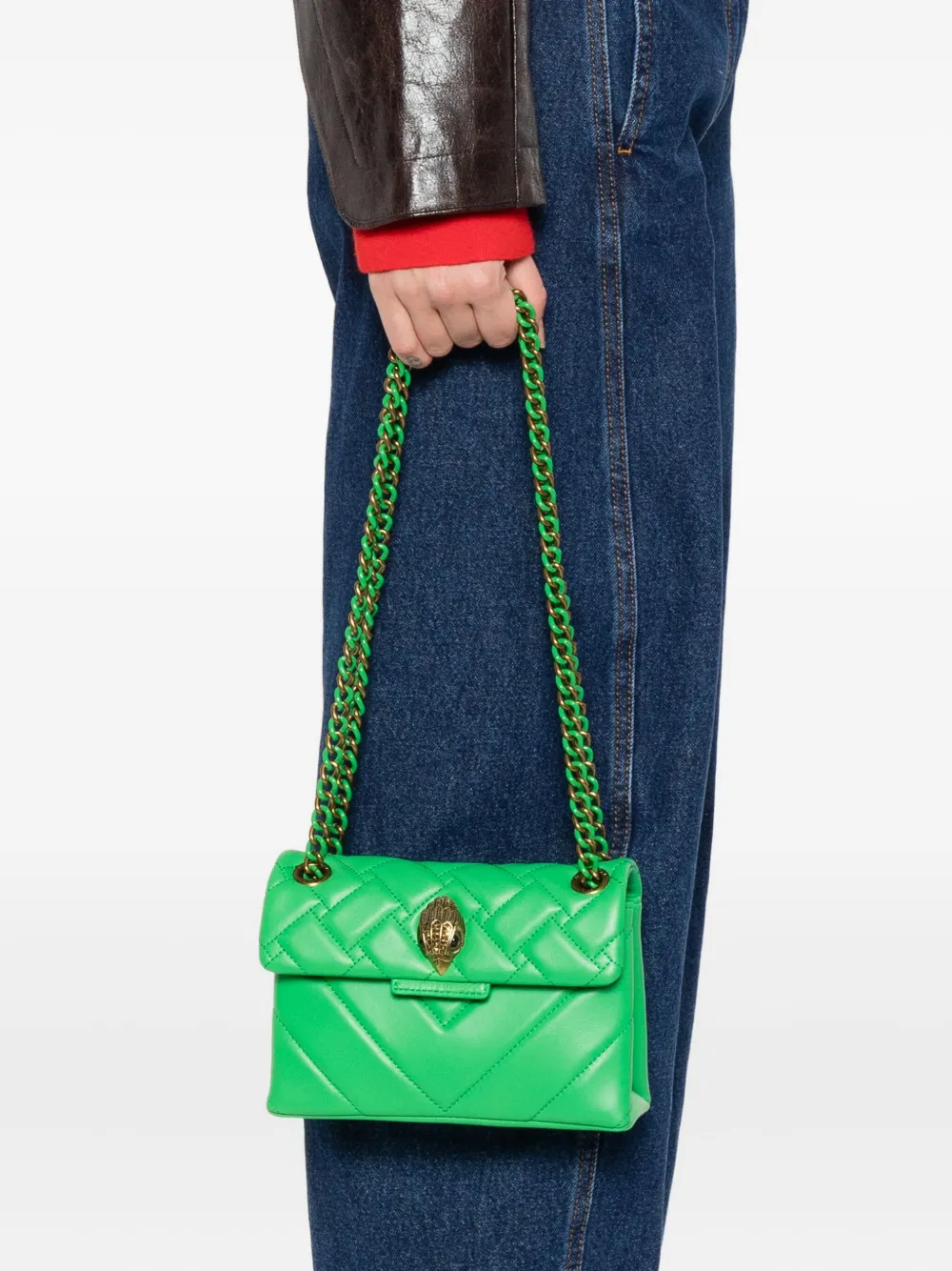 Kurt Geiger London Kensington kleine schoudertas - Groen
