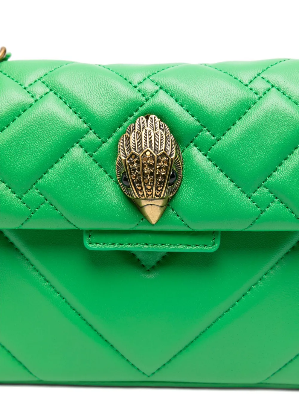 Kurt Geiger Mini Kensington Shoulder Bag In Green