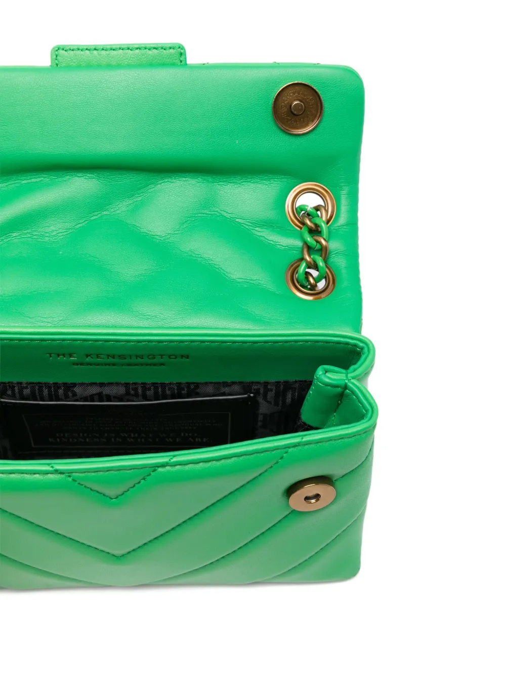 Kurt Geiger Mini Kensington Shoulder Bag In Green