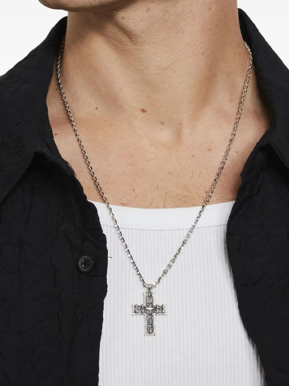 Emanuele Bicocchi Notre-Dame cross necklace | Men | Image 2