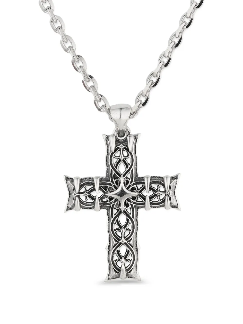 Emanuele Bicocchi Notre-Dame cross necklace | Silver | Image 1