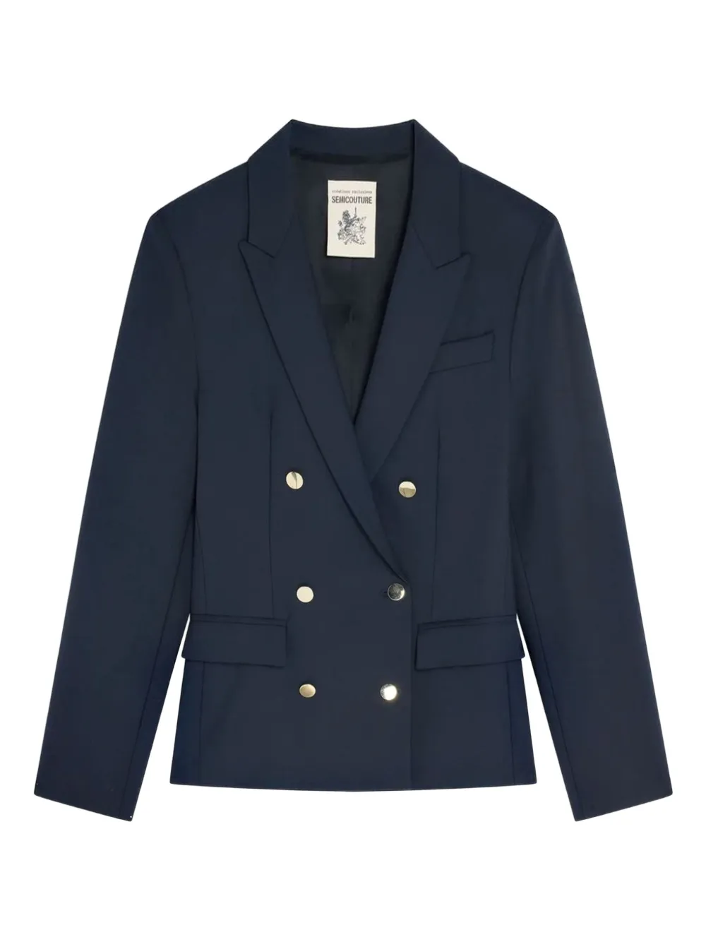 Semicouture double-breasted blazer | Blue | Image 1