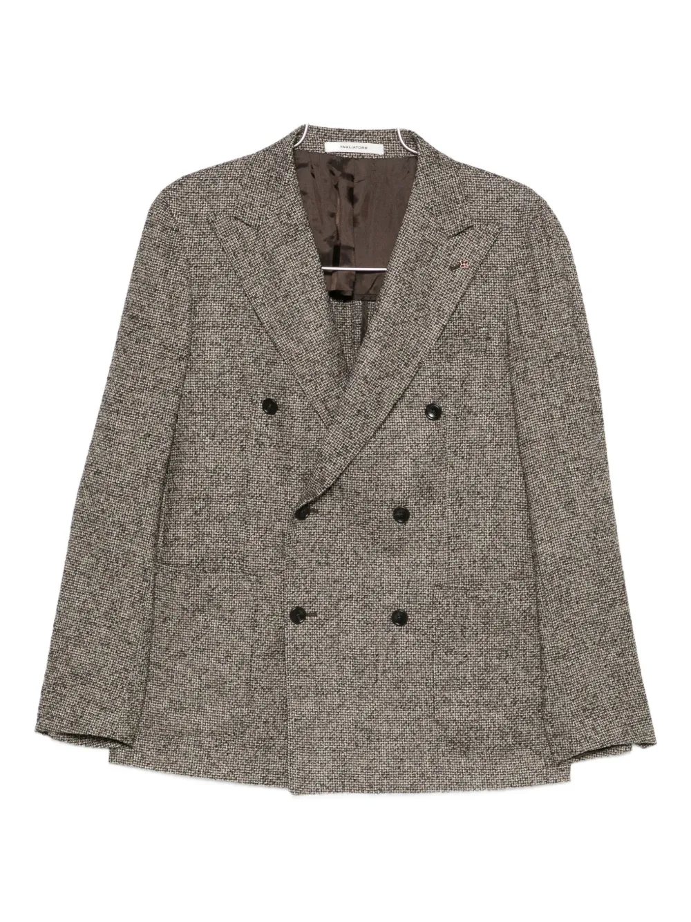 Tagliatore double-breasted wool jacket | Brown | Image 1