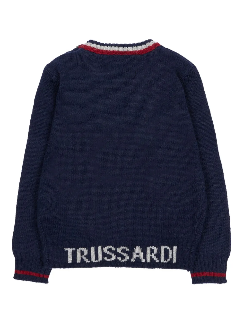 TRUSSARDI JUNIOR logo-detail crew-neck sweater | Knitwear | Image 2