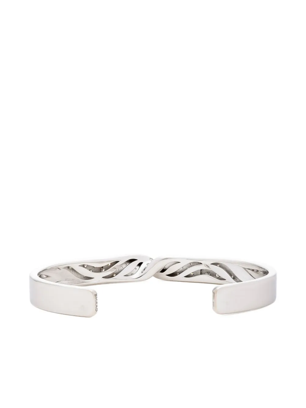 Mimia Leblanc 18k White Gold Fatale Diamond Bracelet In Silver