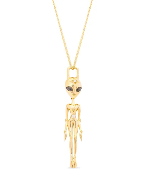 Sybarite 18kt yellow gold She's An Alien necklace