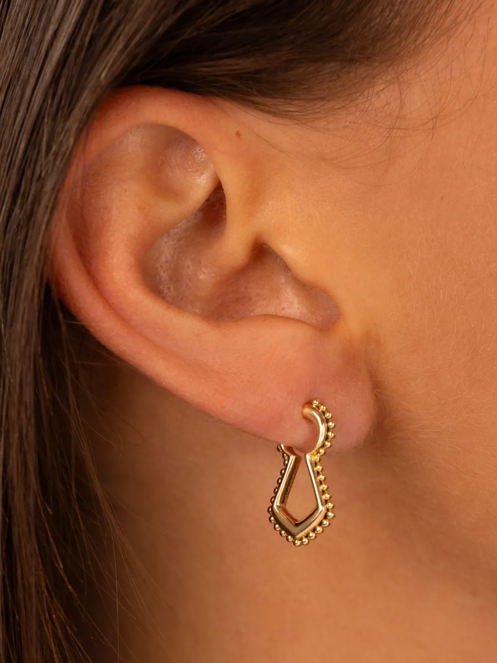 Rouvenat 18k Yellow Gold Small Unlock Earrings In Gold
