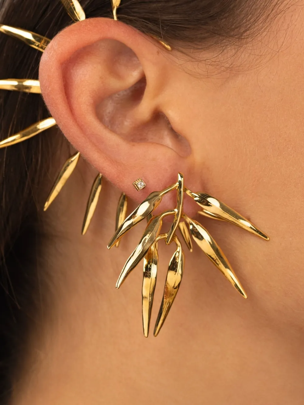 Suma Cruz Fern earcuff - Goud