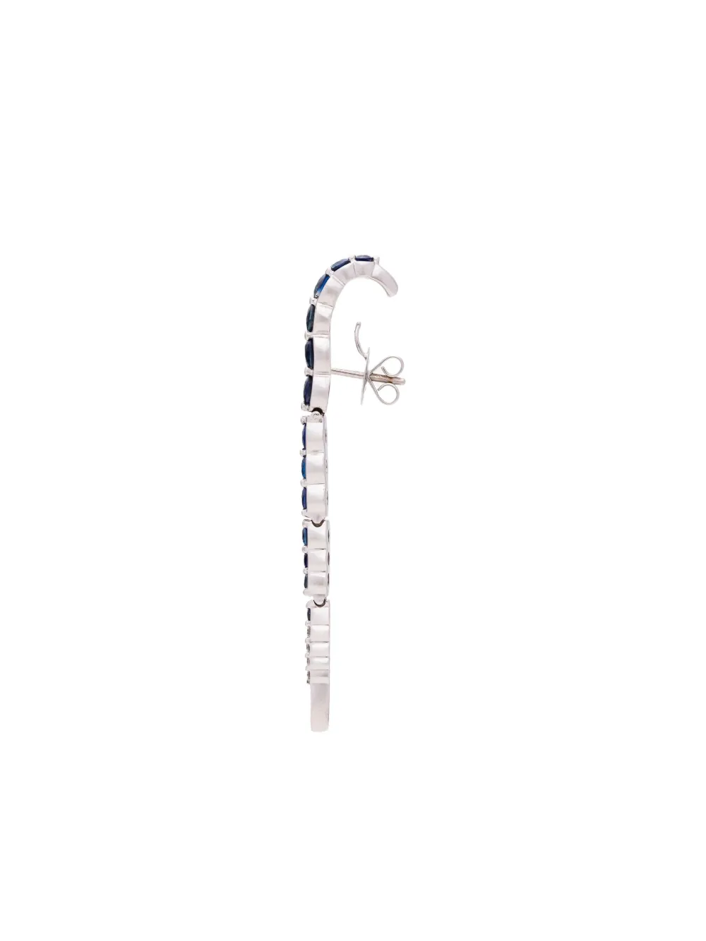 ARA VARTANIAN 18K white gold sapphire Inverted diamond earring | Image 2