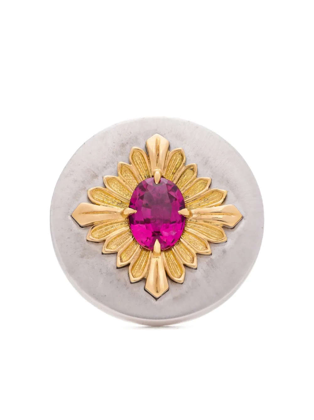 Rouvenat 18k Yellow Gold And Silver Tag Tourmaline Ring In Multi