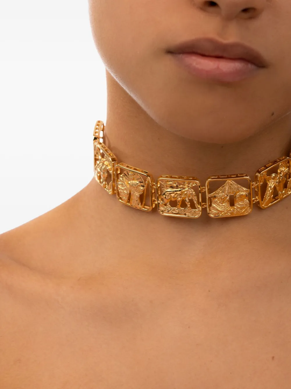 Suma Cruz Victoria choker necklace - Goud