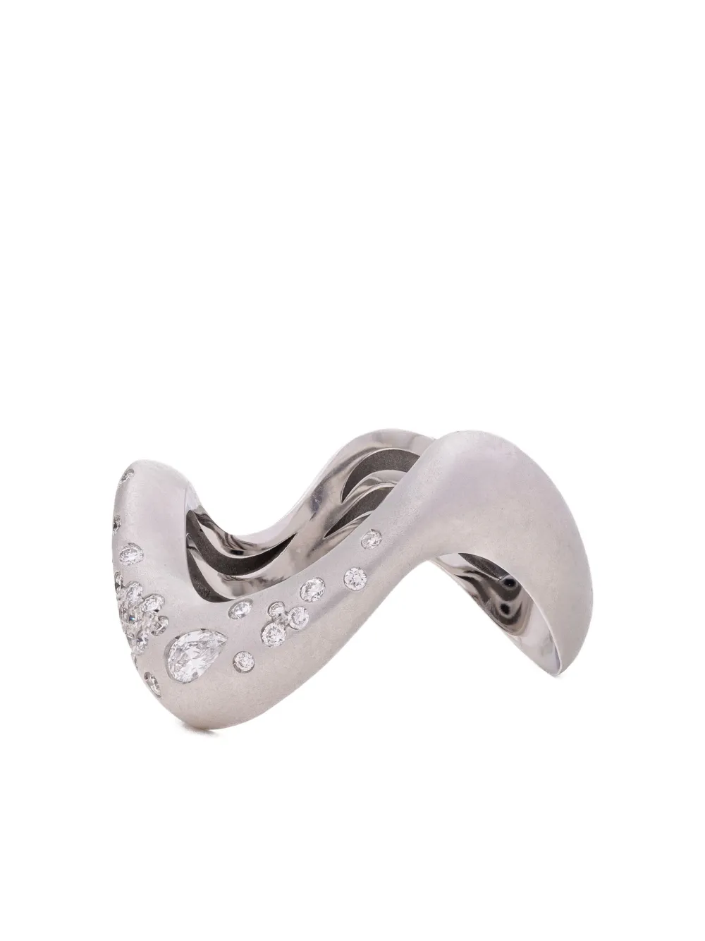 Mimia Leblanc anillo Swoon II en oro blanco de 18kt con diamantes | plateado | Image 1