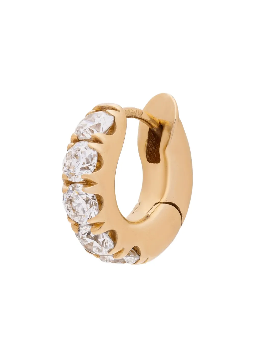 Dara Kaye 14k Yellow Gold Mega Chubbie Diamond Earring In Gold