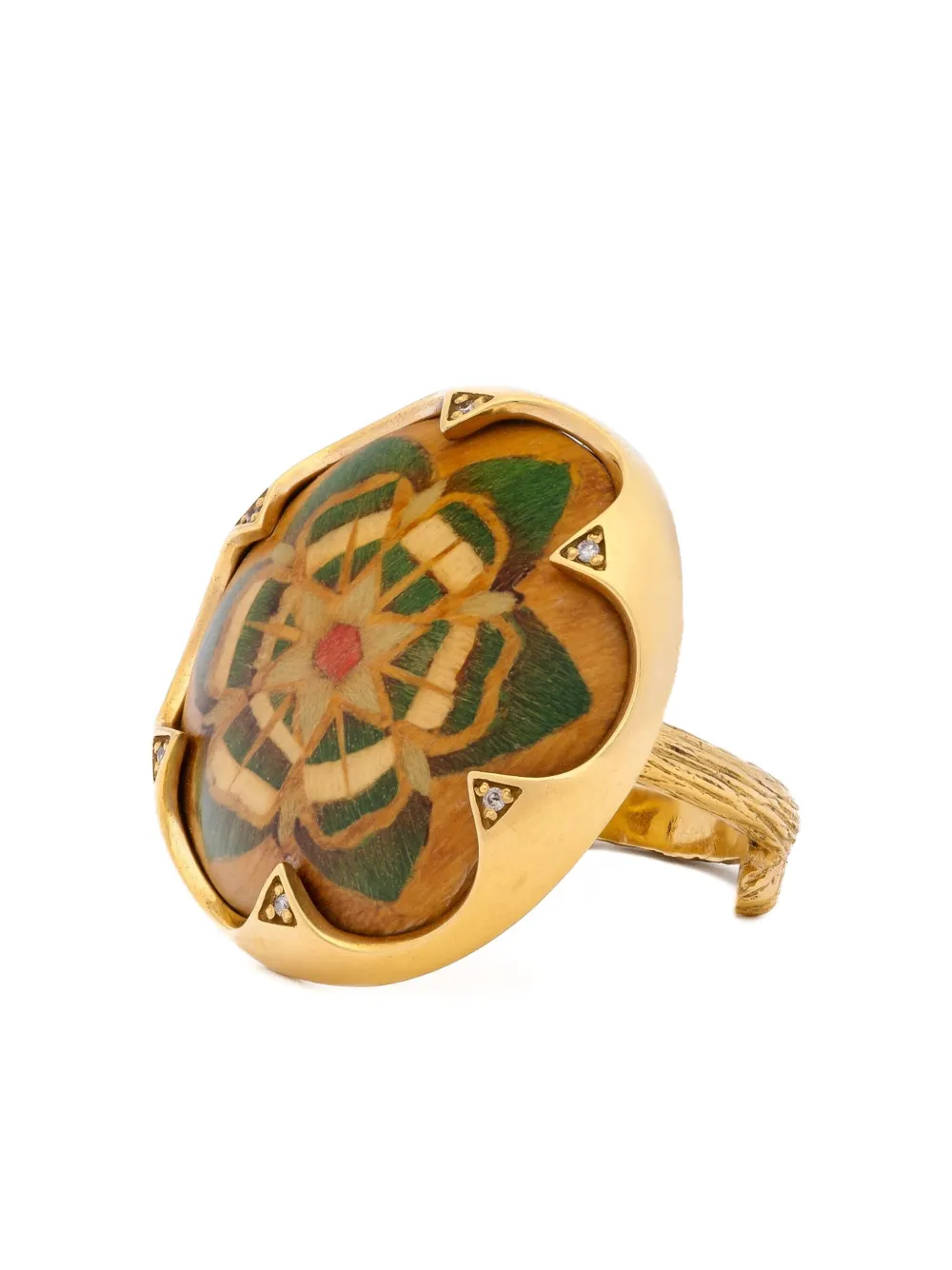 SILVIA FURMANOVICH 18K yellow gold Marquetry Flower diamond ring | Image 2