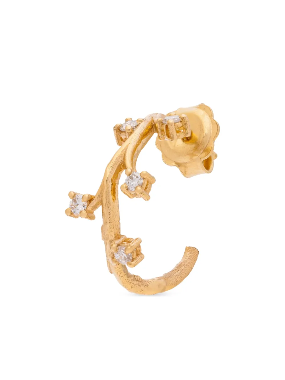 Yrusha 18K yellow gold Olivier S diamond earring