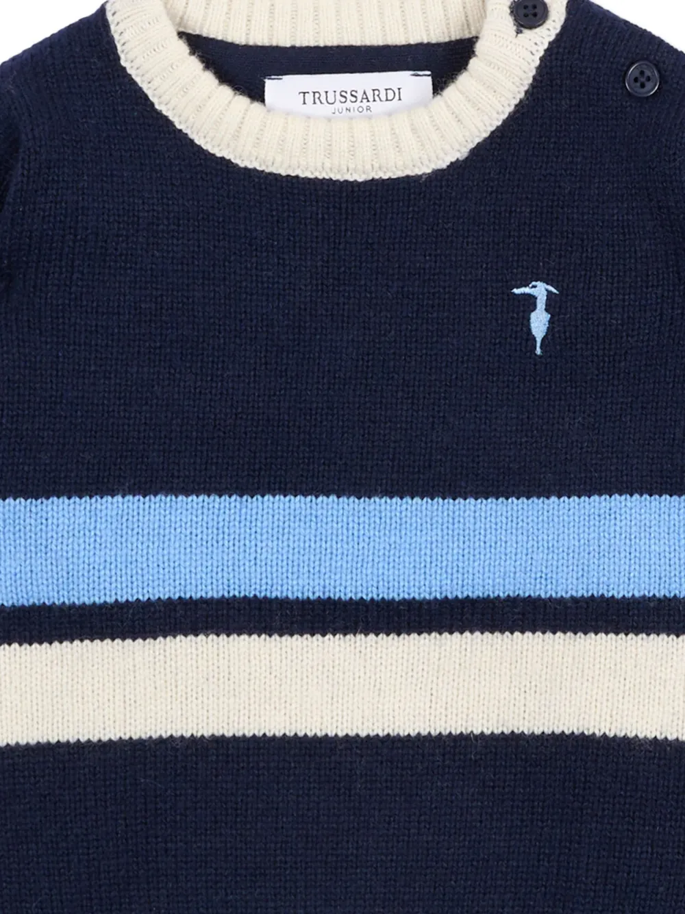 TRUSSARDI JUNIOR Trui met borduurwerk Blauw