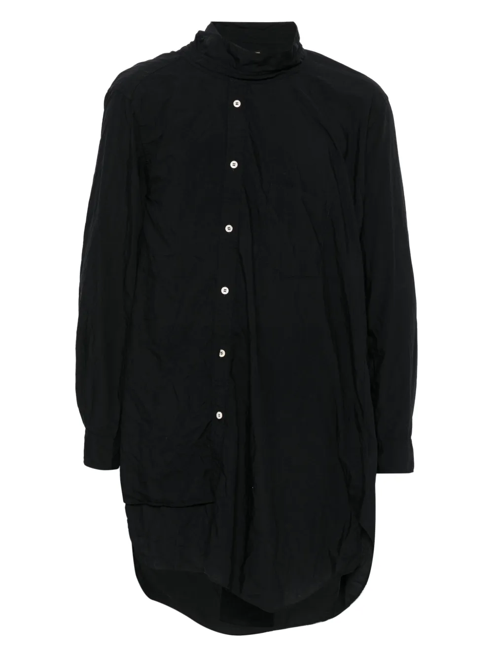 Comme des Garçons Homme Plus camisa asimétrica con botones | negro | Image 1