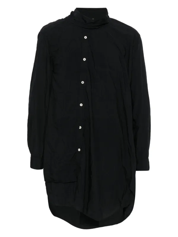Comme Des Garçons Homme Plus アシンメトリーシャツ | ブラック