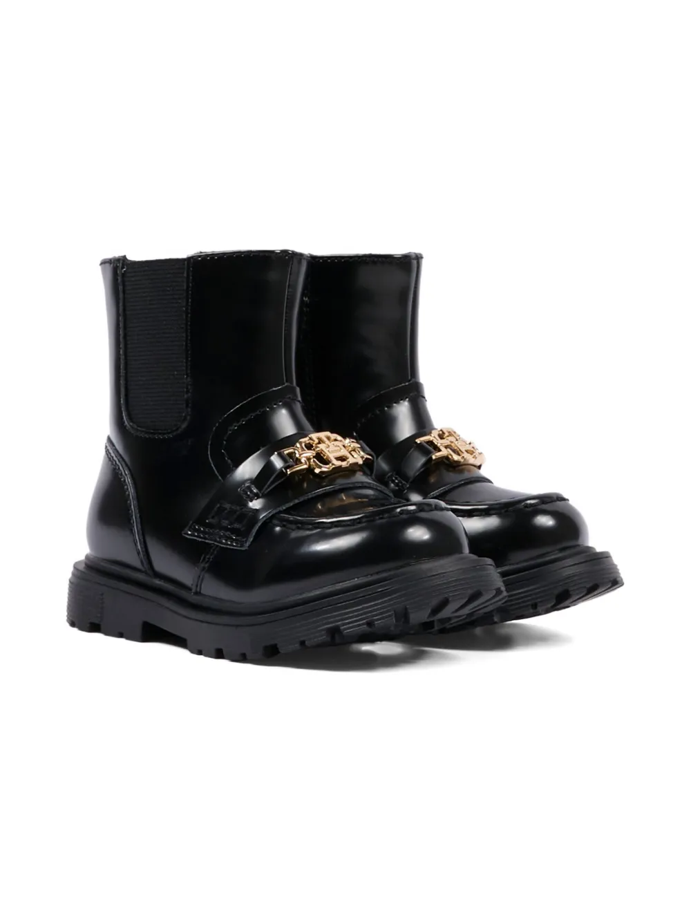 Tommy Hilfiger Junior chain-embellished ankle boots | Black | Image 1