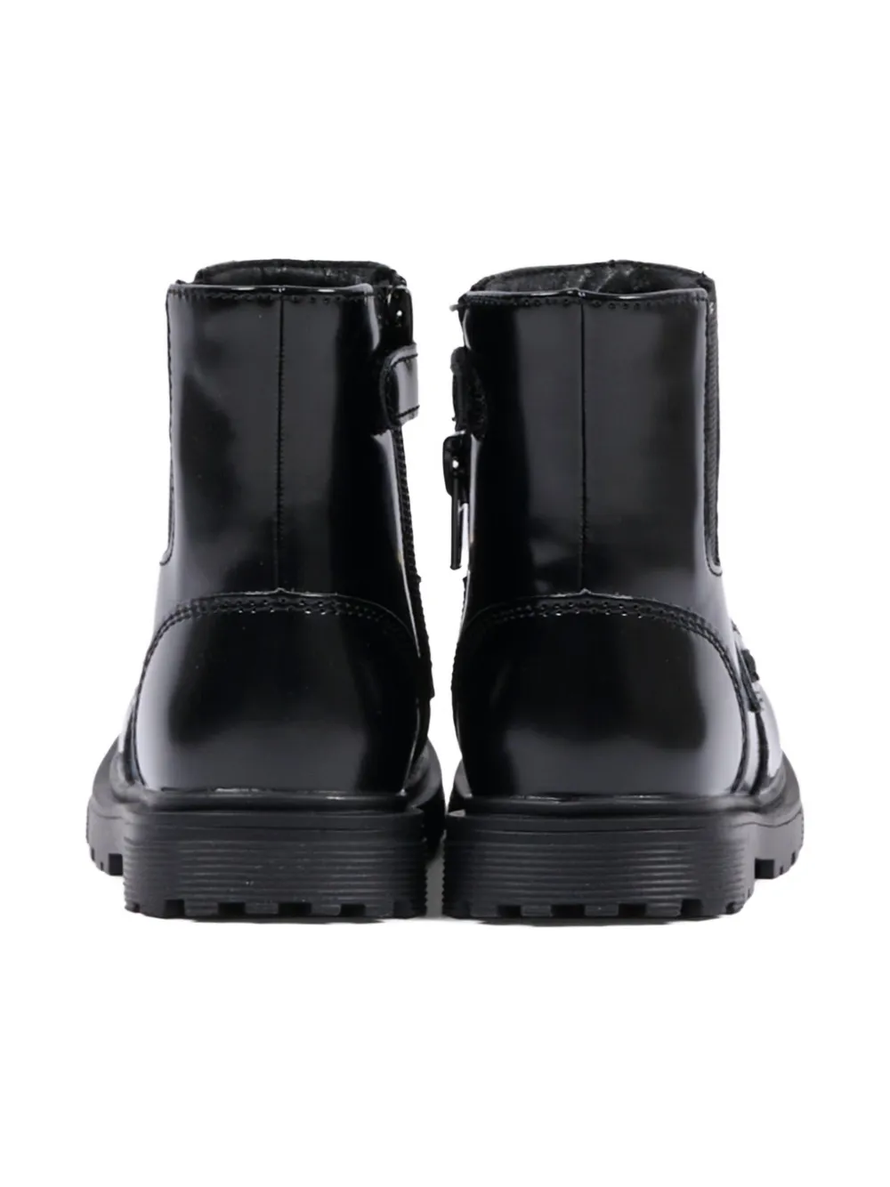 Tommy Hilfiger Junior Enkellaarzen verfraaid met ketting Zwart