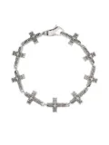 Emanuele Bicocchi Notre-Dame cross bracelet - Silver