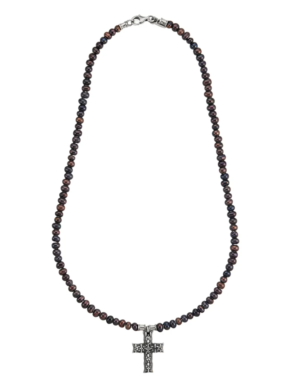 Emanuele Bicocchi Notre-Dame cross-pendant necklace | Silver | Image 1