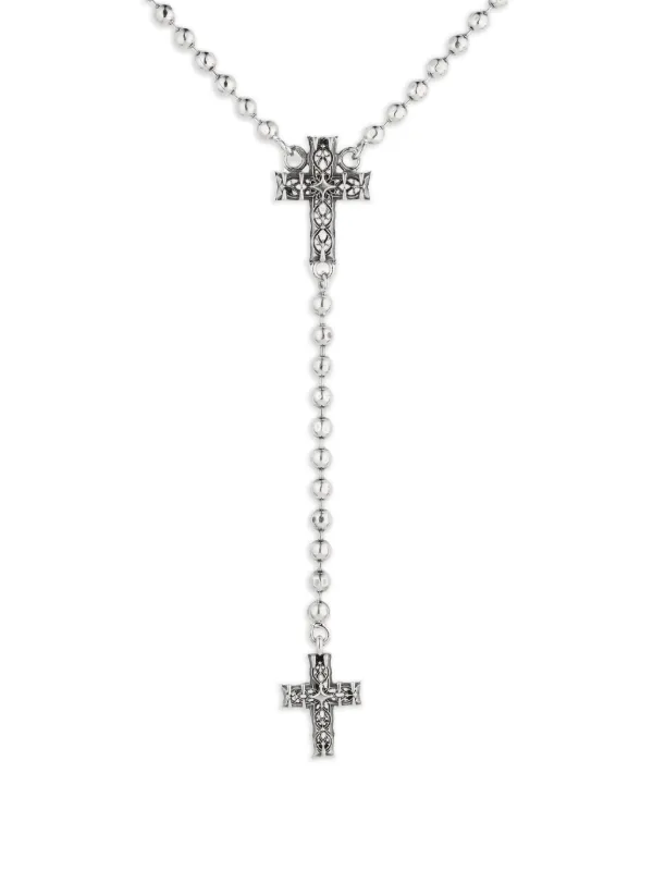 Emanuele Bicocchi Rosary Necklace | Silver | FARFETCH CA