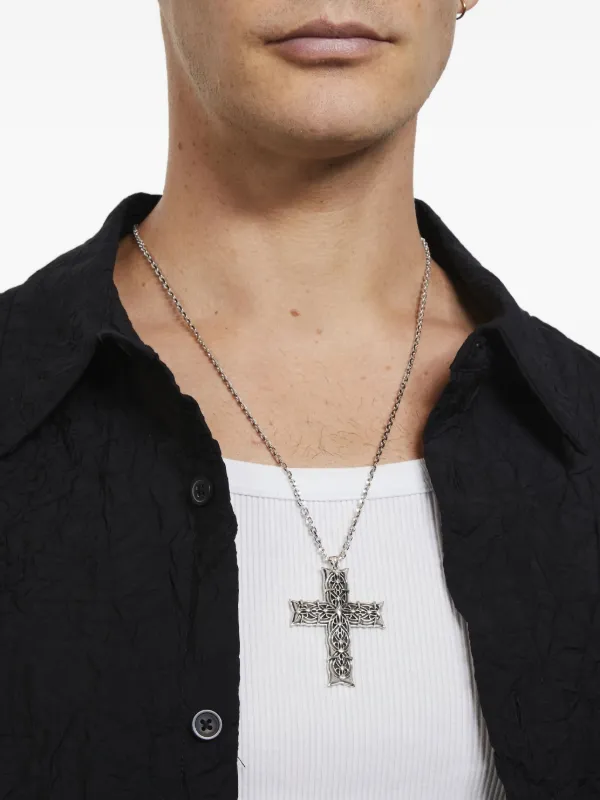 EMANUELE BICOCCHI エマニュエレ ビコッキ 新品 ネックレス Emanuele Bicocchi Reissue Notre-Dame ネックレス L | シルバートーン