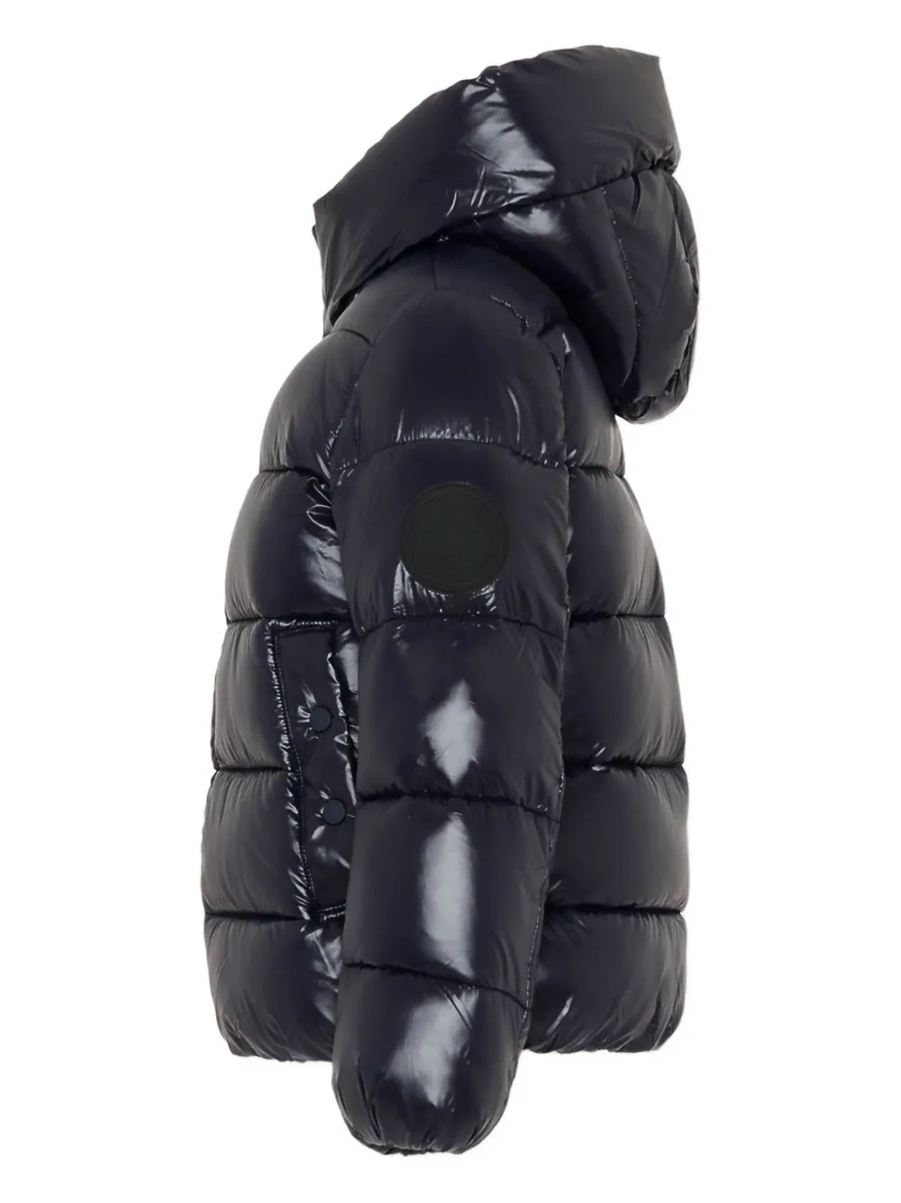 Save The Duck Hooded Padded Jacket In Black