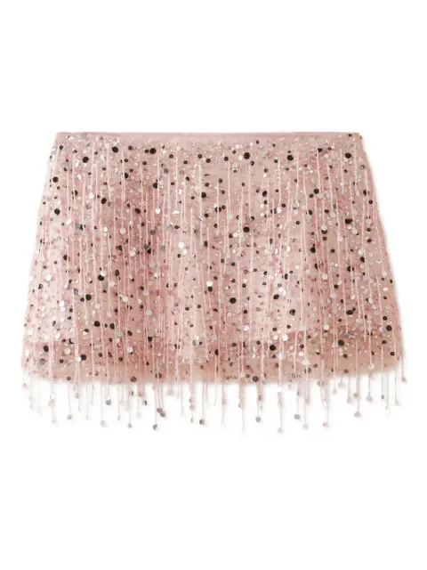 Asta Resort Yasmin beaded mini skirt