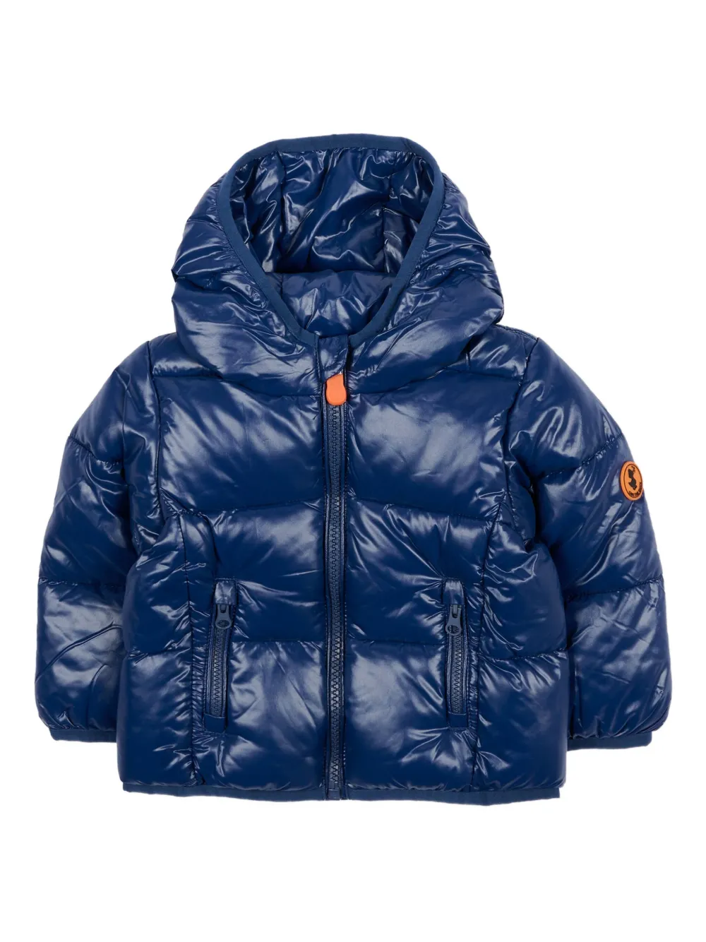 Save The Duck Kids hooded front-zip jacket | Blue | Image 1