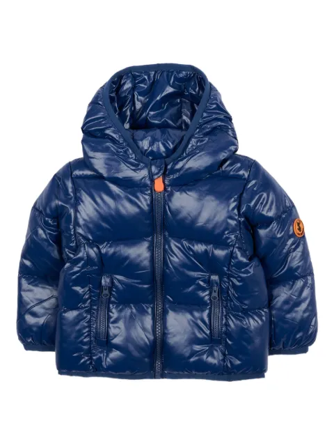 Save The Duck Kids hooded front-zip jacket