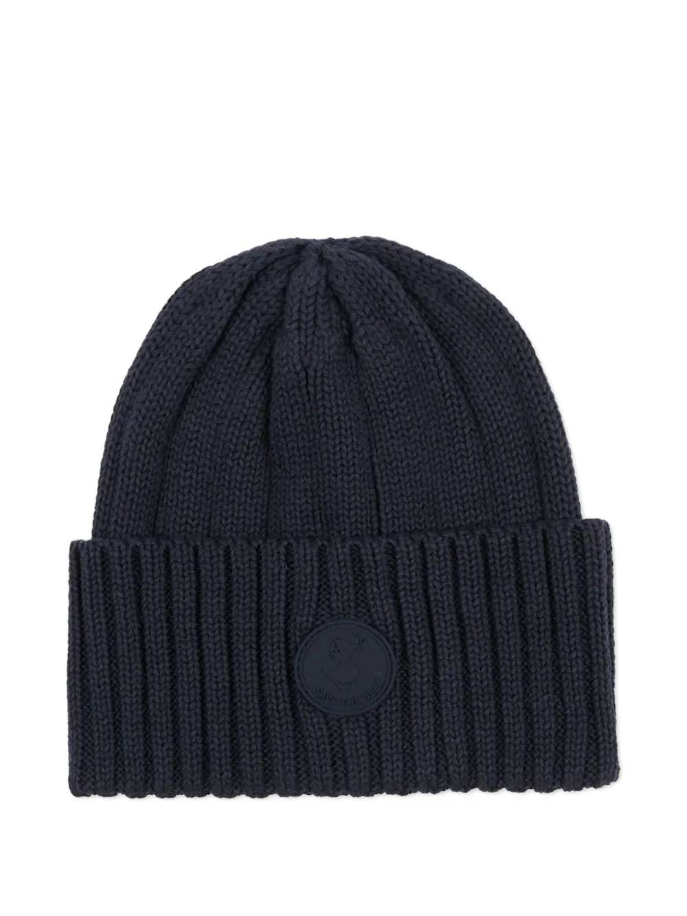 Save The Duck Kids' Logo-patch Beanie Hat In Blue
