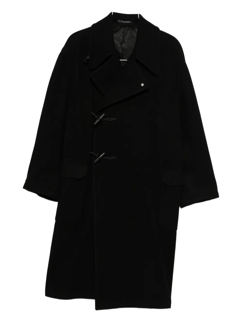 Tagliatore toggle-fastening wool coat | Black | Image 1